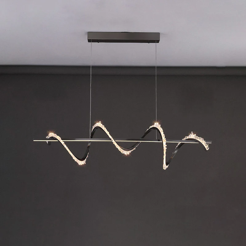 WOMO Swirl Crystal Linear Chandelier-WM2713 - Image 20