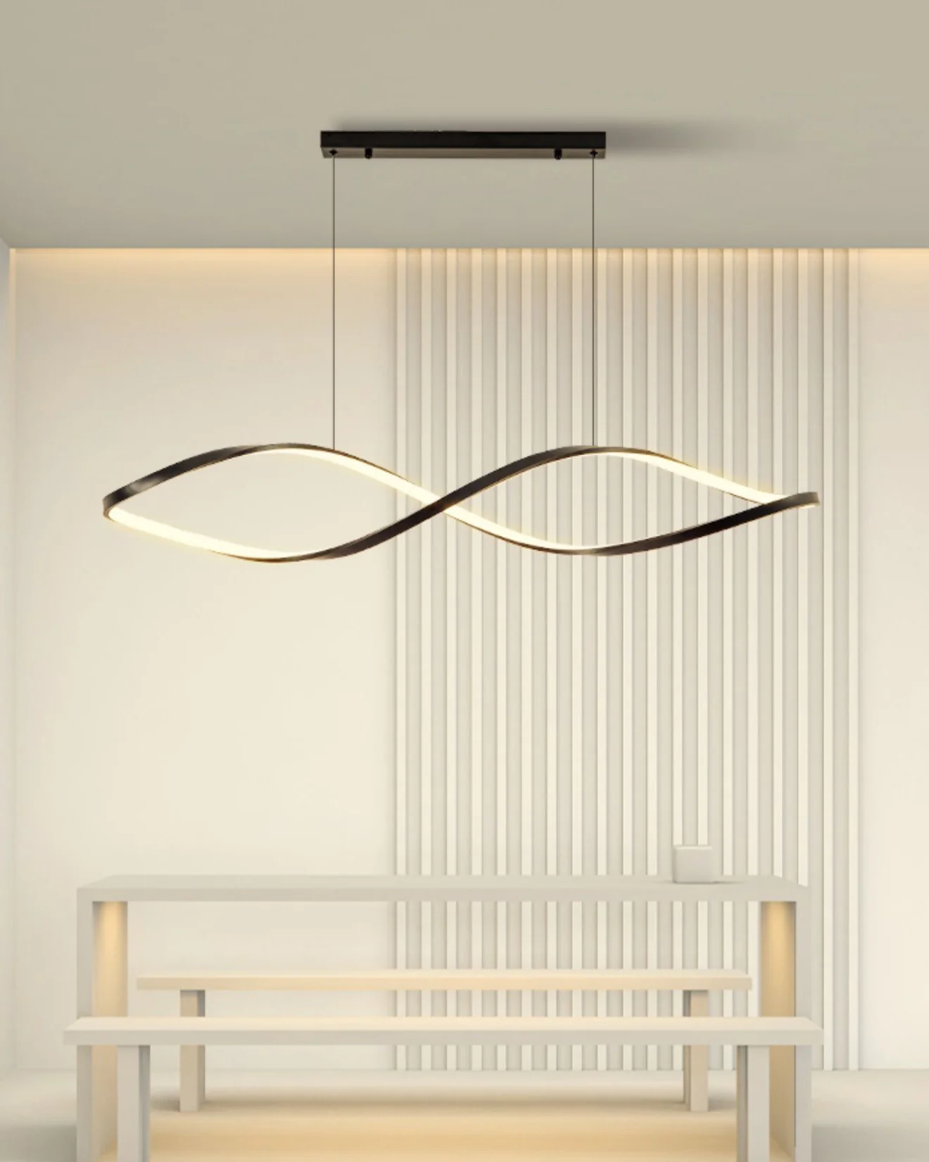 WOMO Spiral Linear Pendant Light-WM2642 - Image 11