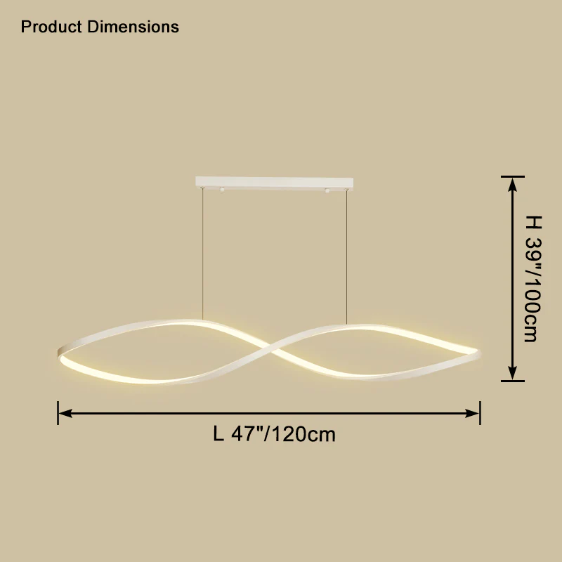 WOMO Spiral Linear Pendant Light-WM2642 - Image 15