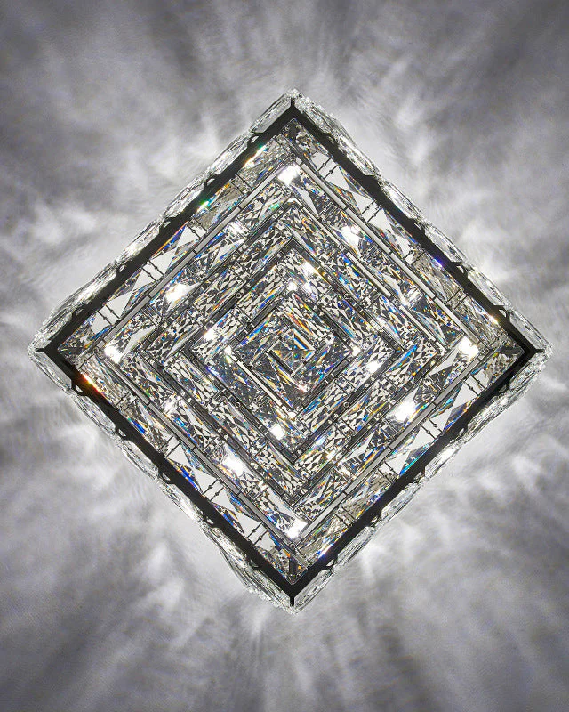 WOMO Square Crystal Flush Mount Ceiling Light-WM1130 - Image 22