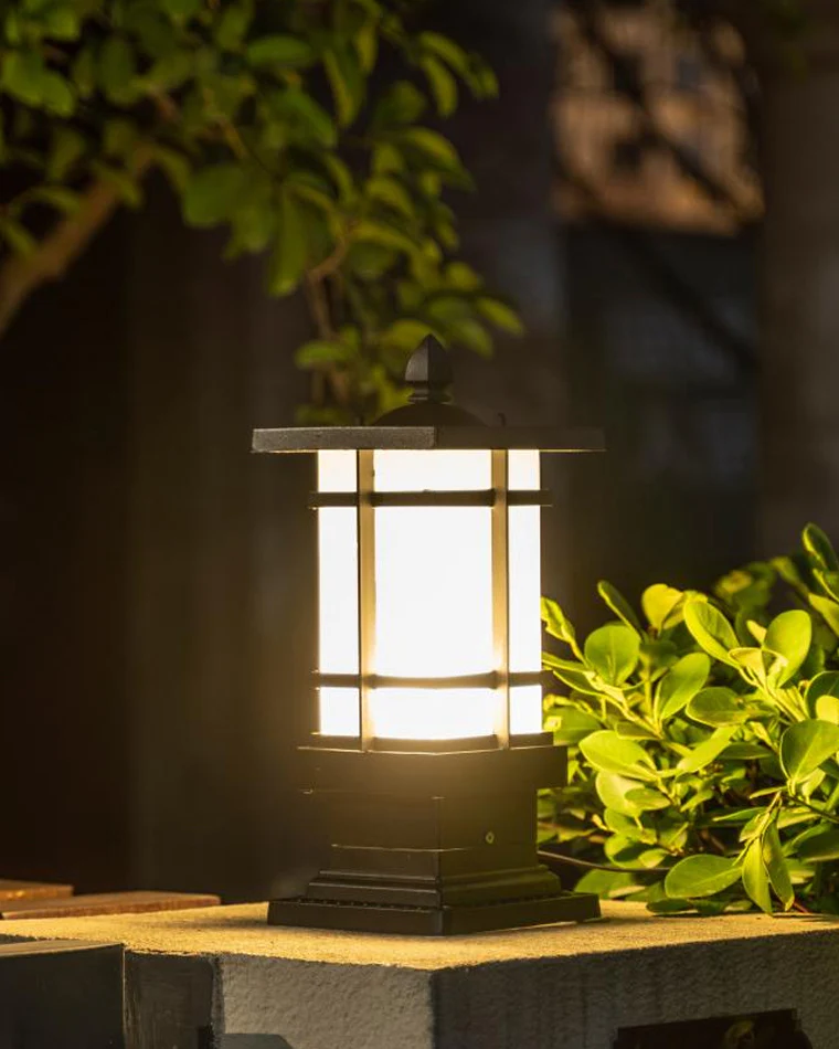 WOMO Square Outdoor Pillar Light-WM9063 - Image 10