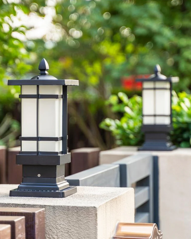 WOMO Square Outdoor Pillar Light-WM9063 - Image 11