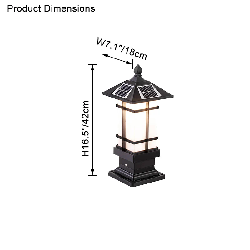 WOMO Square Outdoor Pillar Light-WM9063 - Image 23