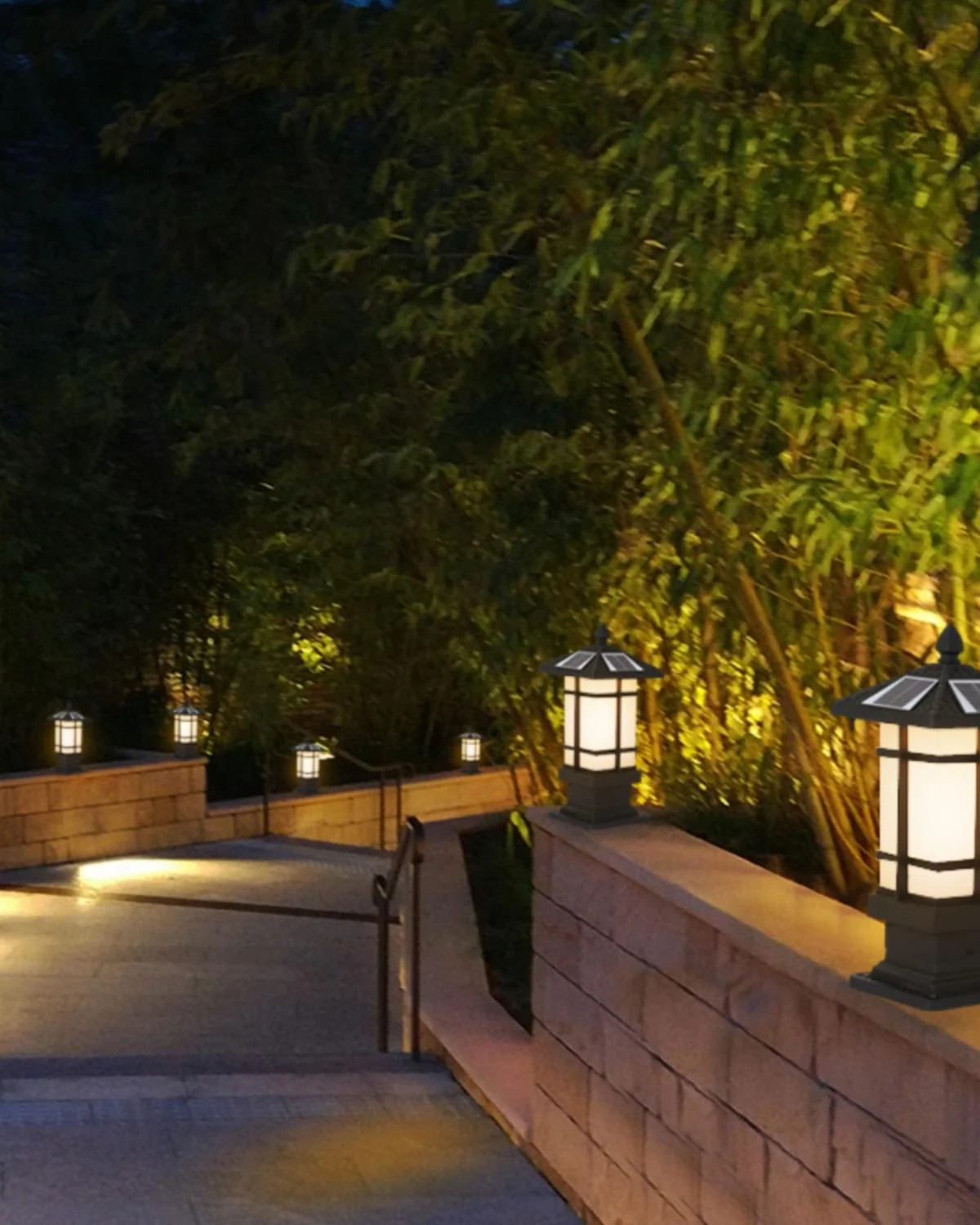 WOMO Square Outdoor Pillar Light-WM9063 - Image 3
