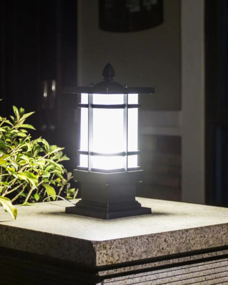 WOMO Square Outdoor Pillar Light-WM9063 - Image 8