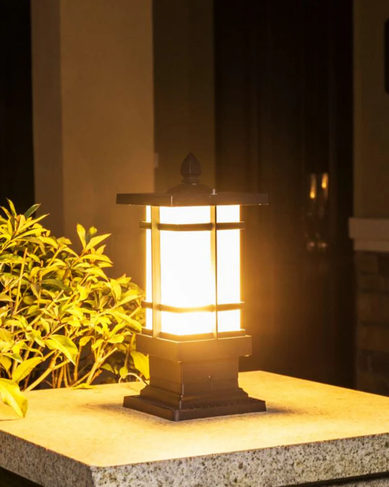 WOMO Square Outdoor Pillar Light-WM9063 - Image 9