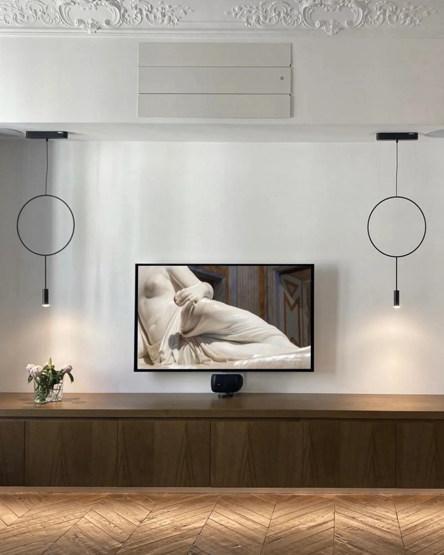 WOMO Staggered Black Ring Pendant Light-WM2609 - Image 10
