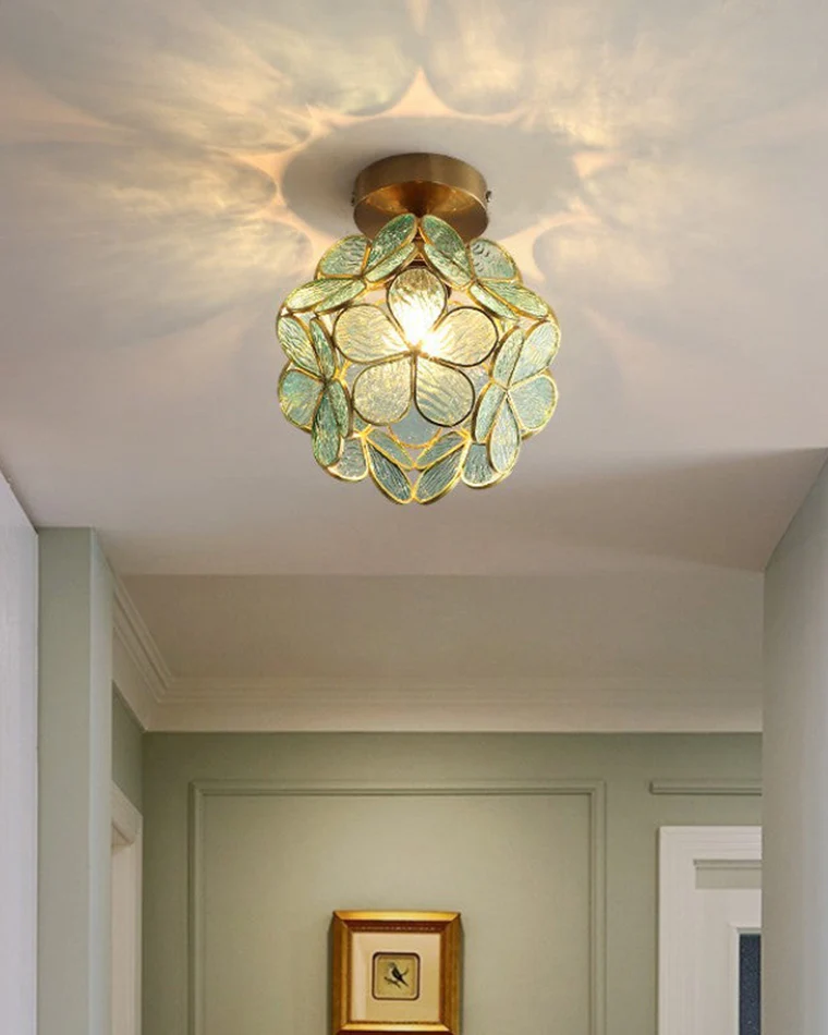 WOMO Tiffany Floral Ceiling Light-WM1128 - Image 12