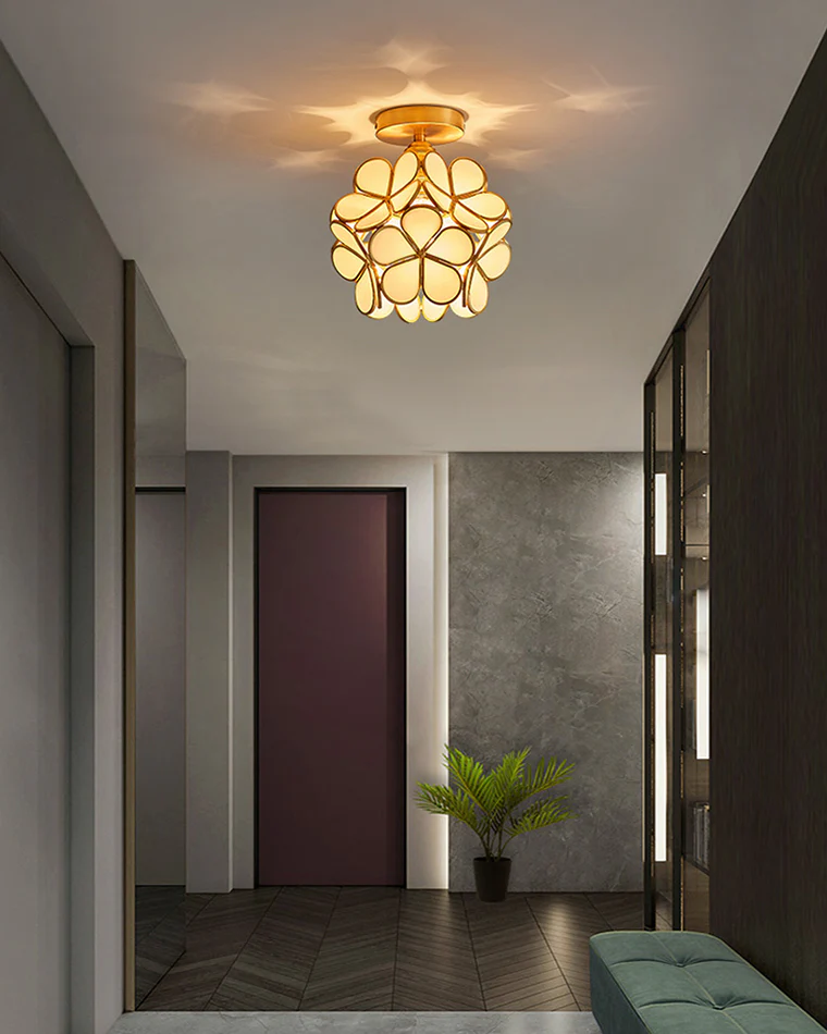 WOMO Tiffany Floral Ceiling Light-WM1128 - Image 13