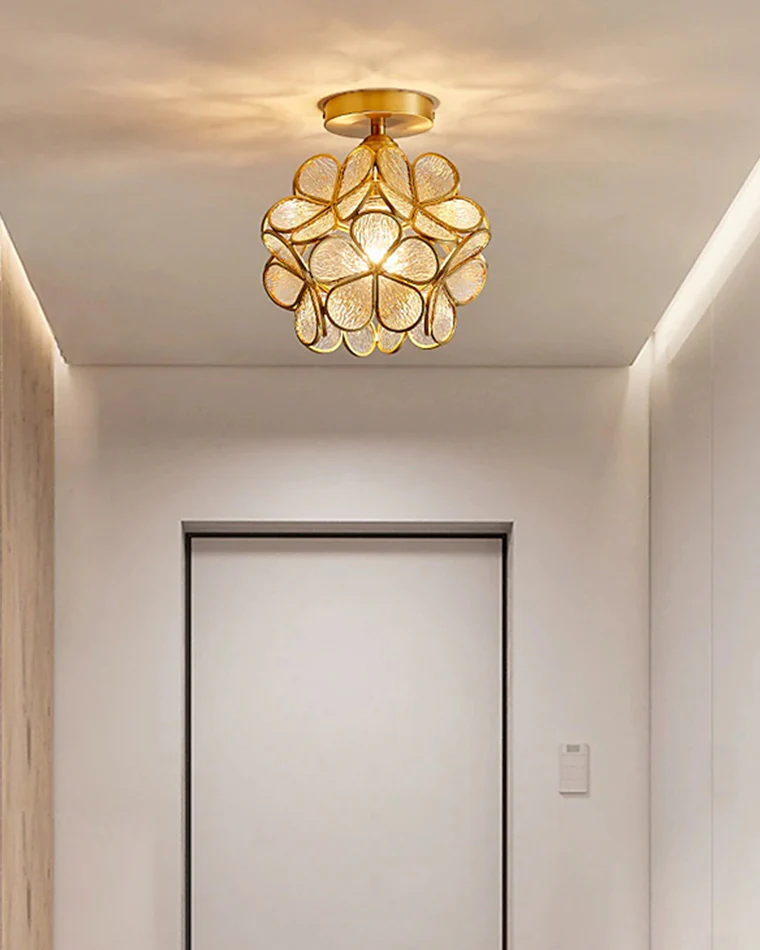 WOMO Tiffany Floral Ceiling Light-WM1128 - Image 14