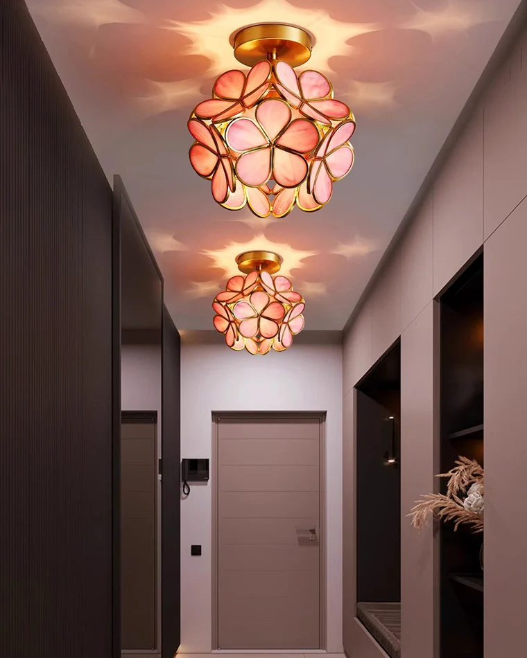 WOMO Tiffany Floral Ceiling Light-WM1128 - Image 19