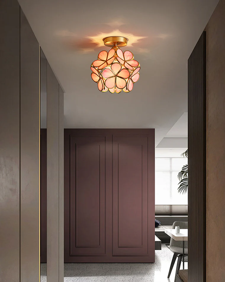 WOMO Tiffany Floral Ceiling Light-WM1128 - Image 22