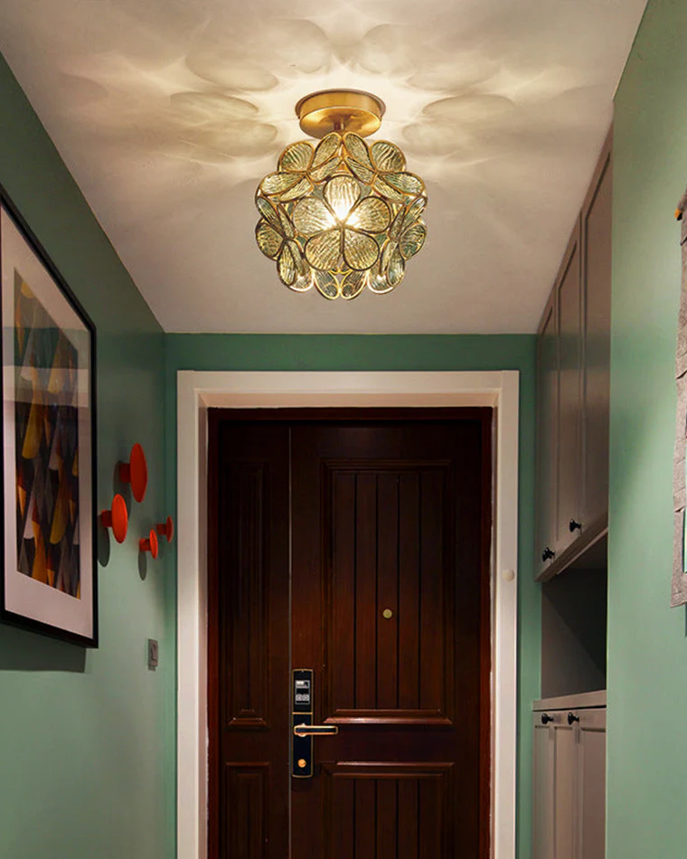 WOMO Tiffany Floral Ceiling Light-WM1128 - Image 24