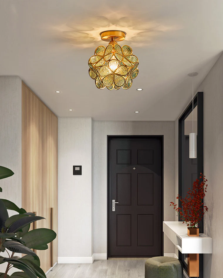 WOMO Tiffany Floral Ceiling Light-WM1128 - Image 25