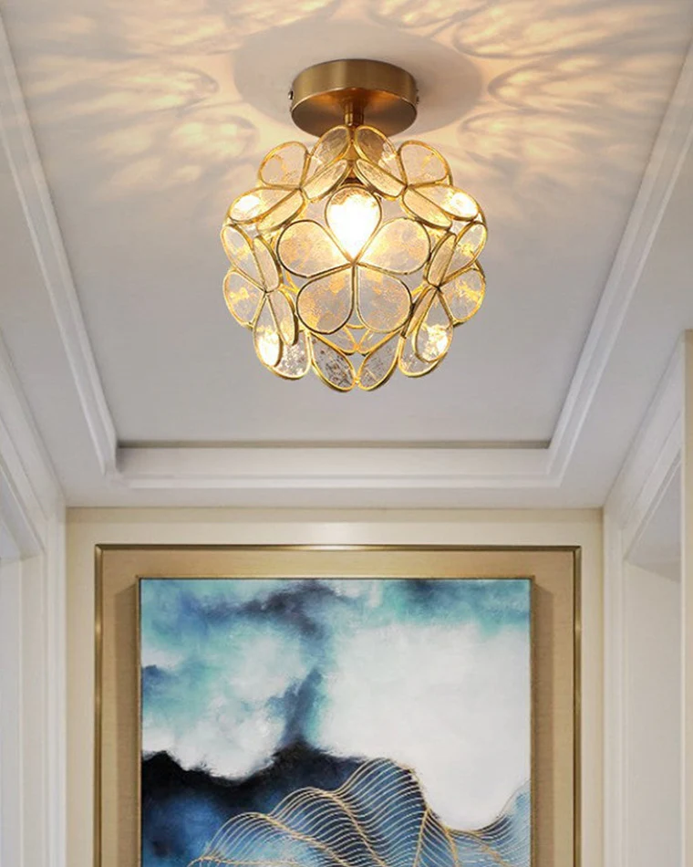 WOMO Tiffany Floral Ceiling Light-WM1128 - Image 27