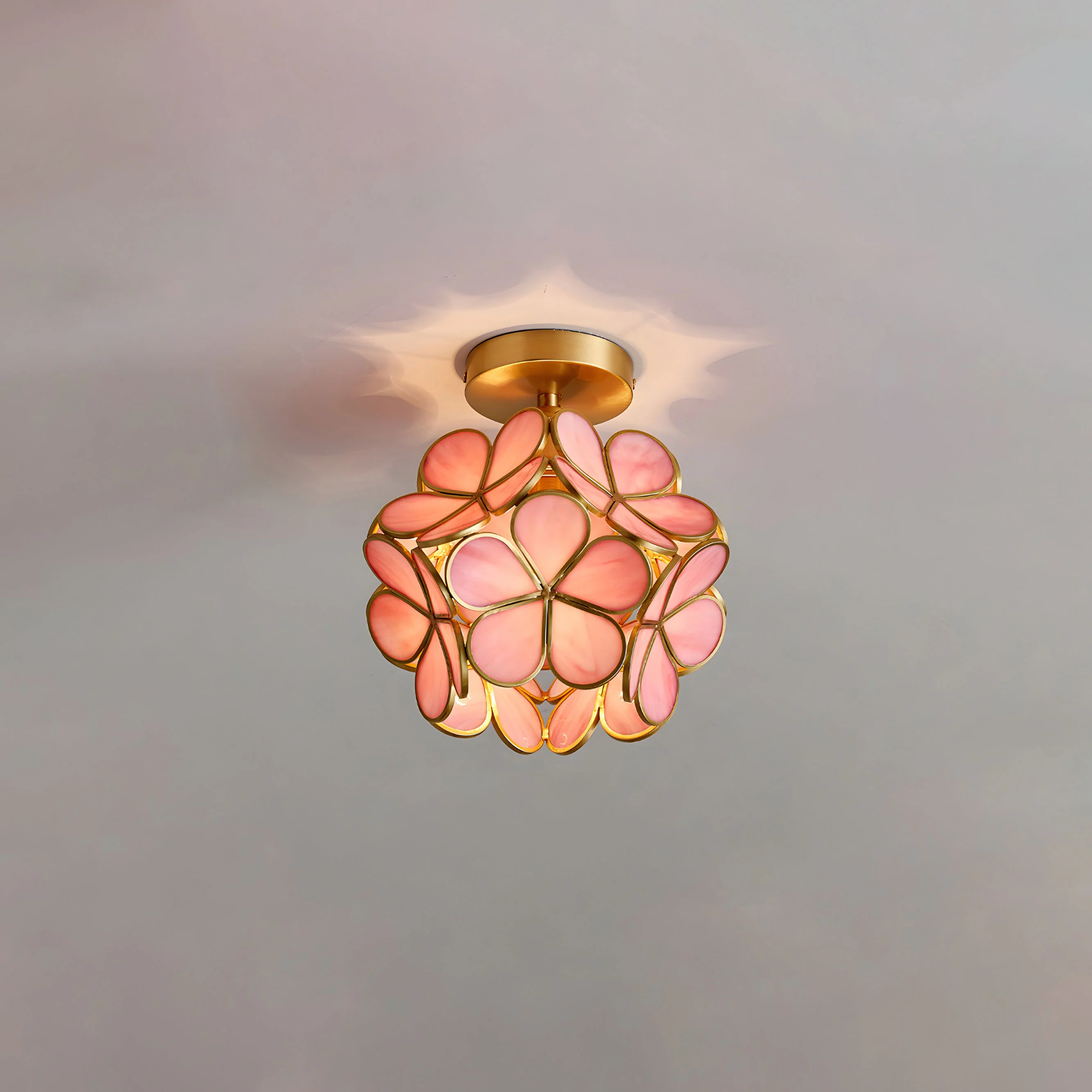 WOMO Tiffany Floral Ceiling Light-WM1128 - Image 38