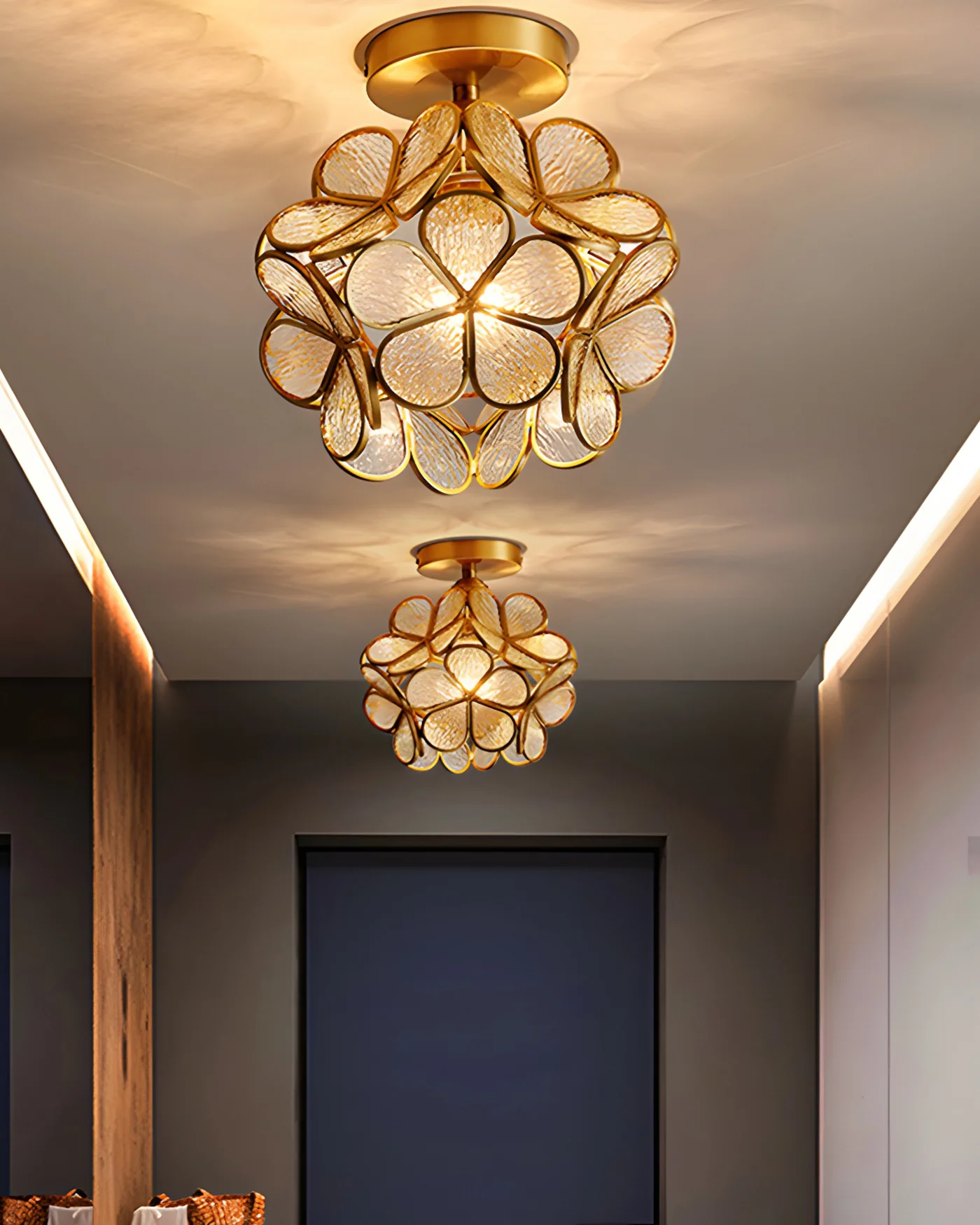 WOMO Tiffany Floral Ceiling Light-WM1128 - Image 8