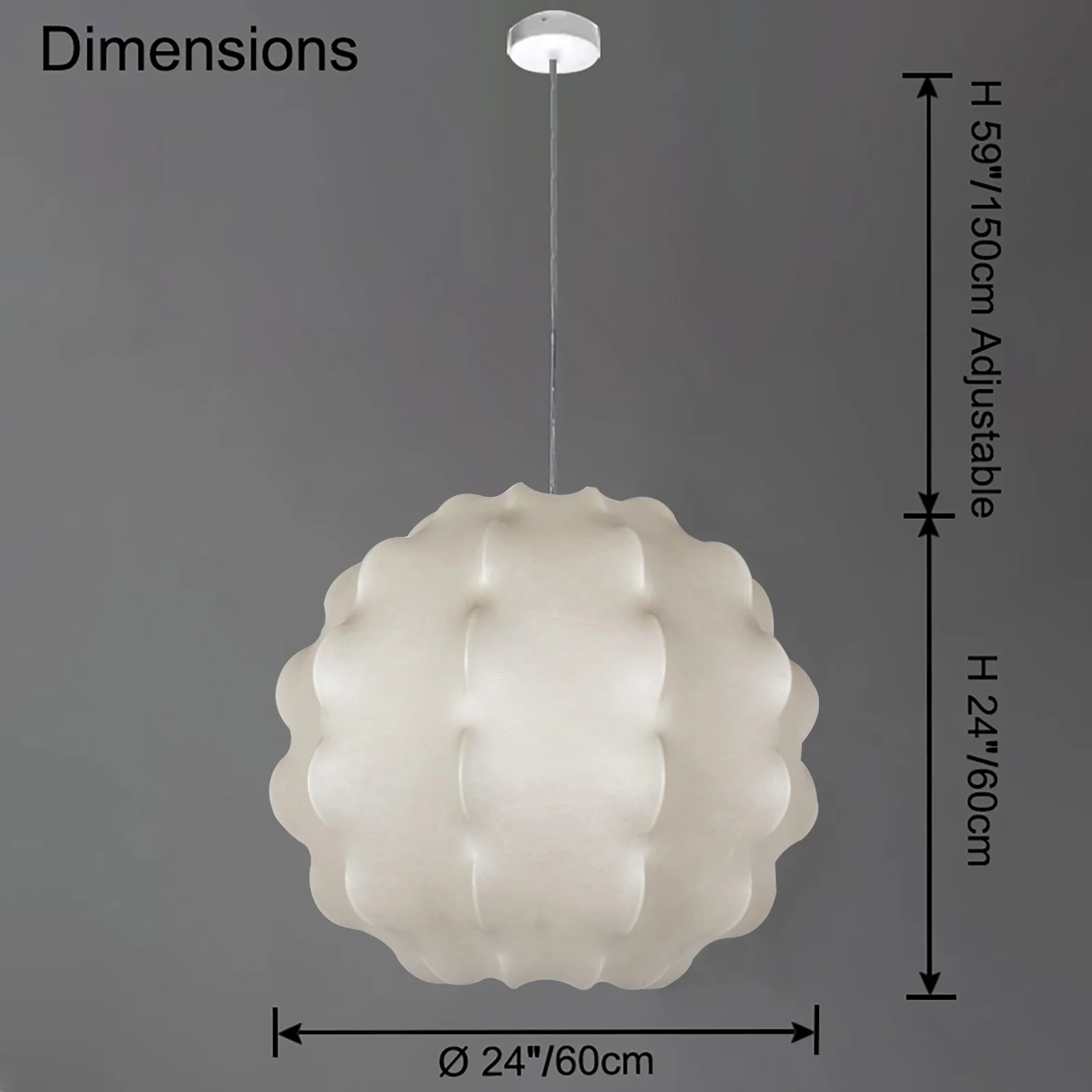 WOMO Starfruit Silk Pendant Light-WM2976 - Image 19
