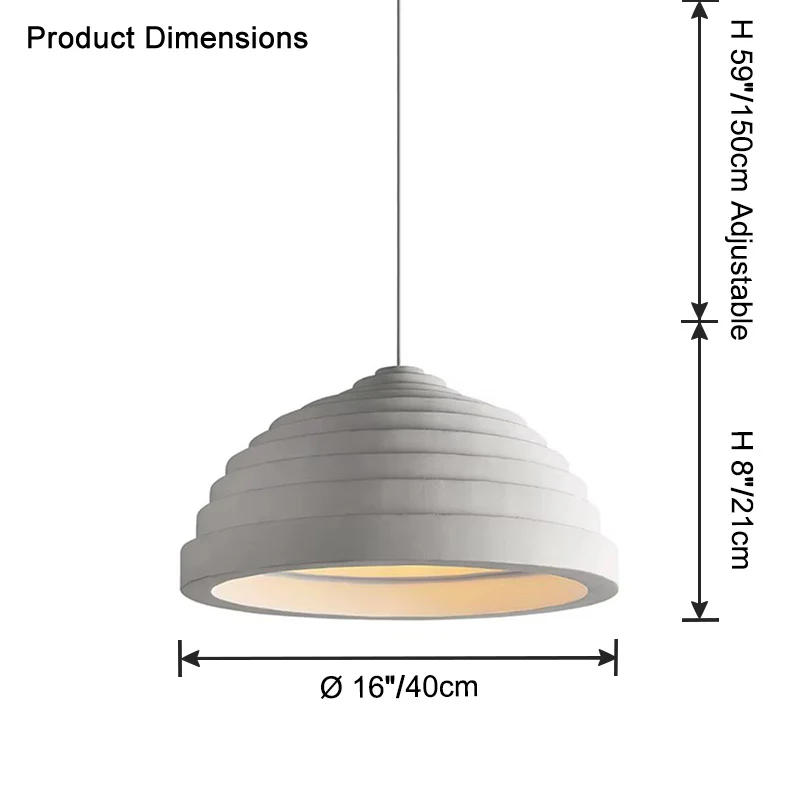 WOMO Wabi-sabi Dome Pendant Light-WM2688 - Image 13