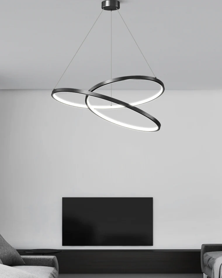WOMO Swirl Led Brass Pendant Light-WM2354 - Image 10