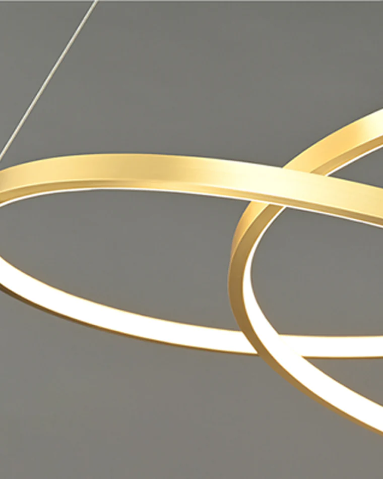 WOMO Swirl Led Brass Pendant Light-WM2354 - Image 12