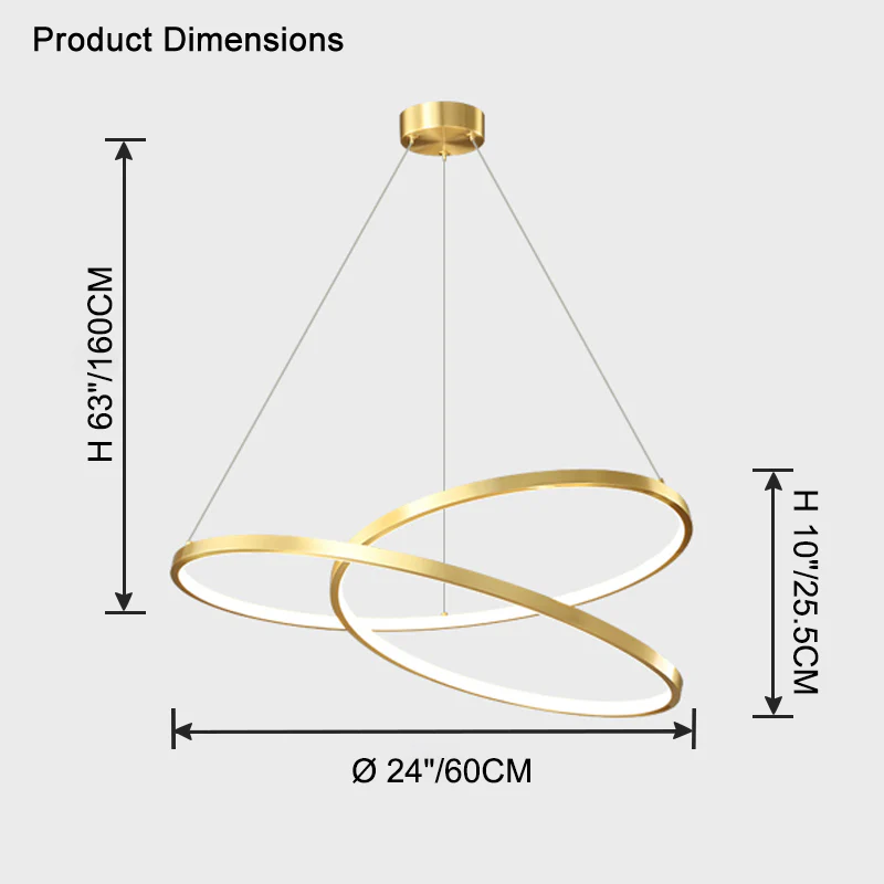WOMO Swirl Led Brass Pendant Light-WM2354 - Image 16