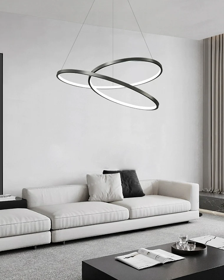 WOMO Swirl Led Brass Pendant Light-WM2354 - Image 2