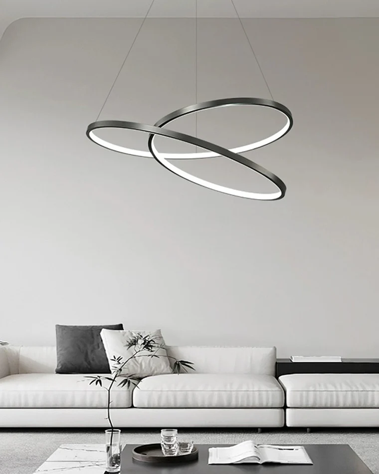 WOMO Swirl Led Brass Pendant Light-WM2354 - Image 7