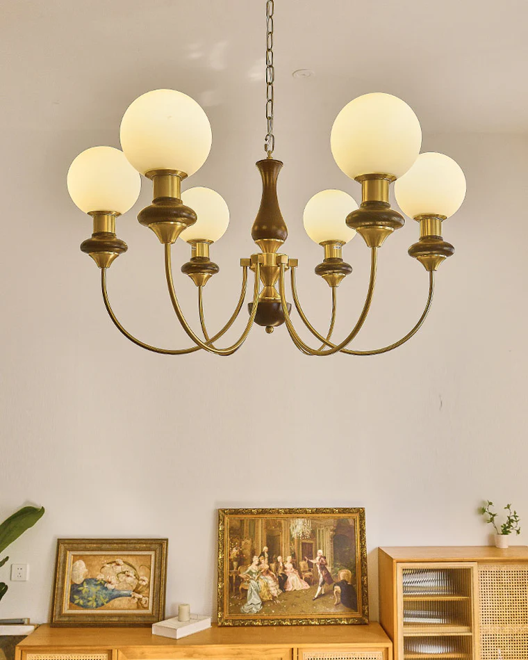 WOMO Swoop Arm Globe Chandelier-WM2378 - Image 10