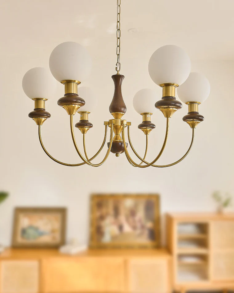 WOMO Swoop Arm Globe Chandelier-WM2378 - Image 12