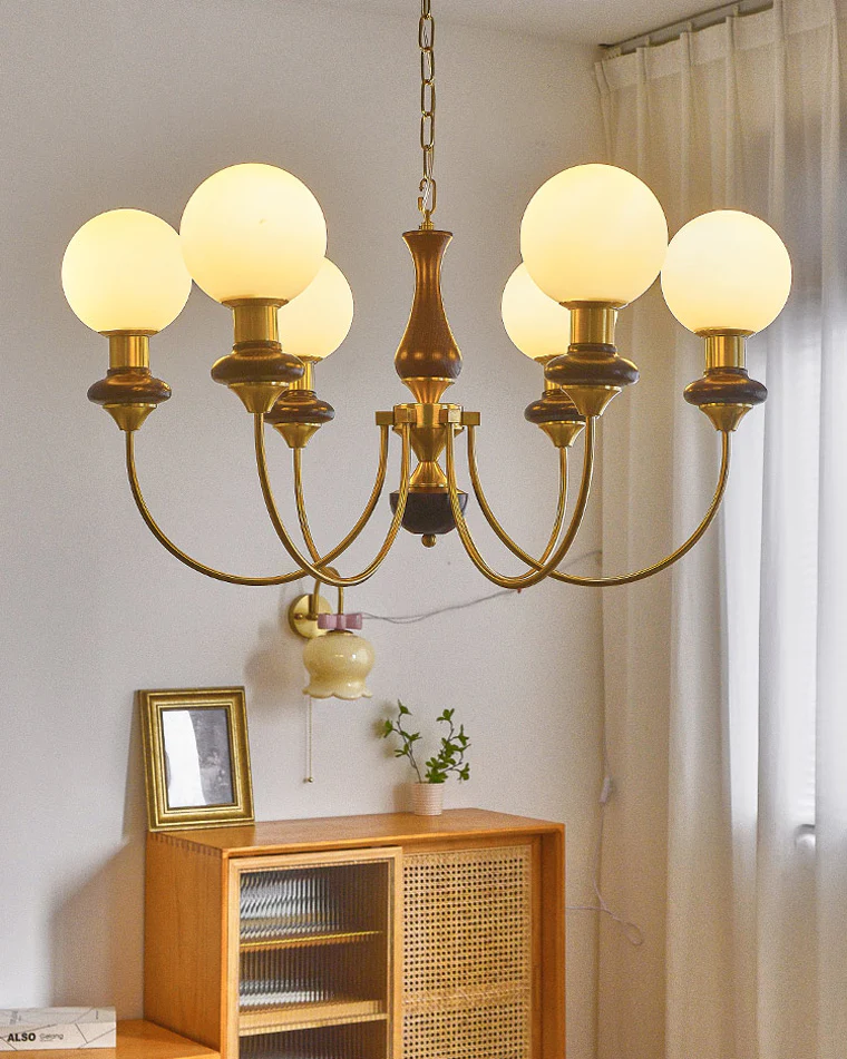 WOMO Swoop Arm Globe Chandelier-WM2378 - Image 13