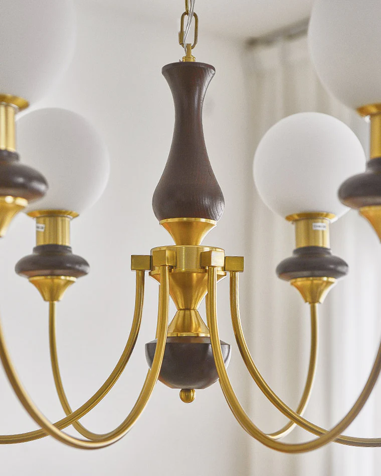 WOMO Swoop Arm Globe Chandelier-WM2378 - Image 14