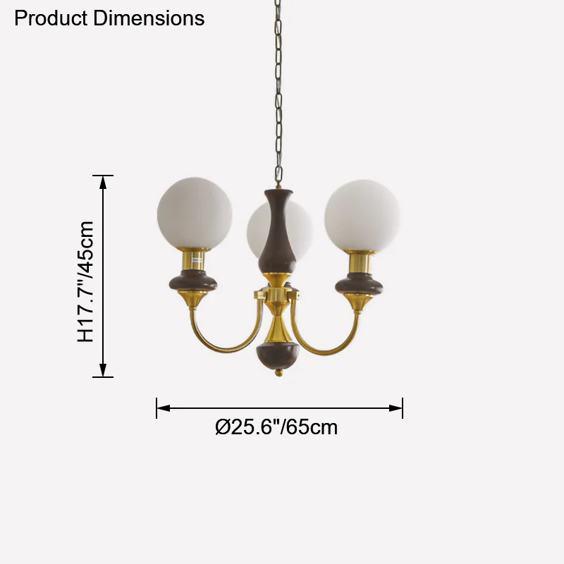 WOMO Swoop Arm Globe Chandelier-WM2378 - Image 19