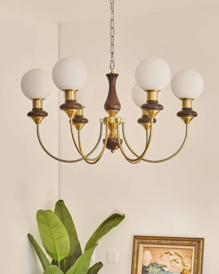 WOMO Swoop Arm Globe Chandelier-WM2378 - Image 2