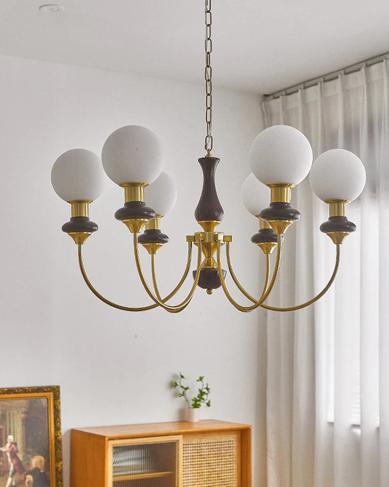 WOMO Swoop Arm Globe Chandelier-WM2378 - Image 3
