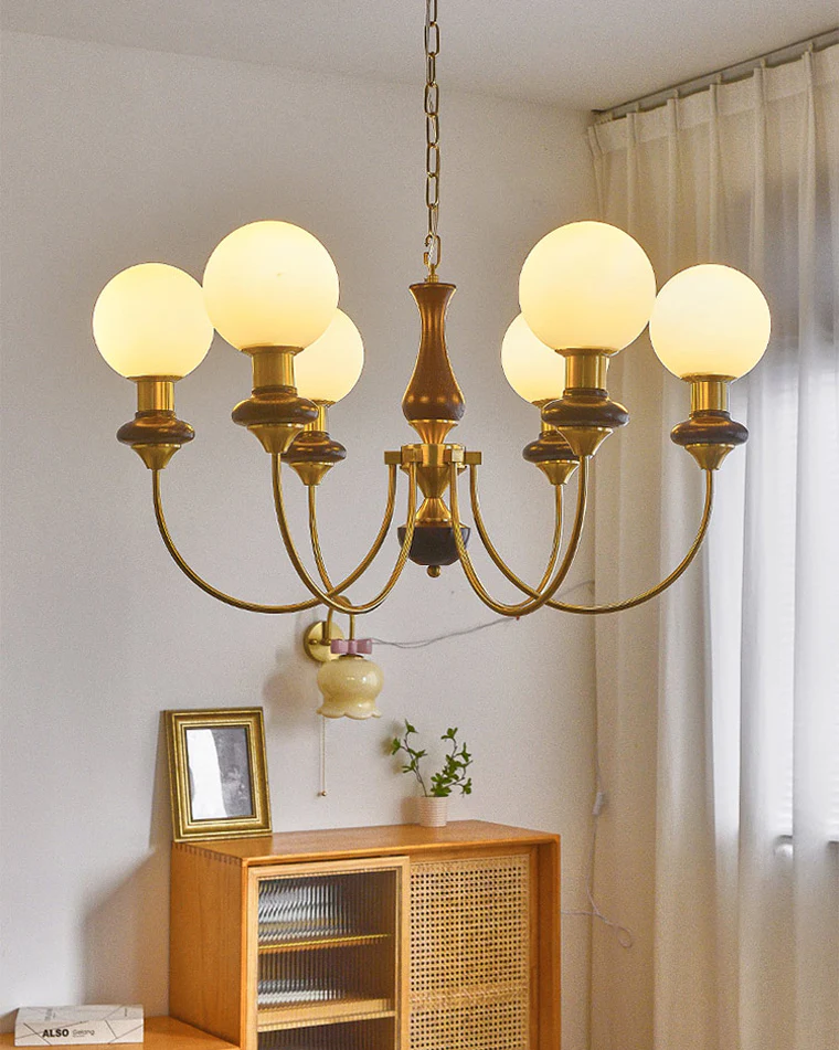 WOMO Swoop Arm Globe Chandelier-WM2378 - Image 9