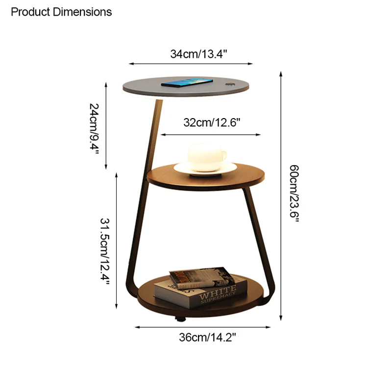 WOMO End Table Floor Lamp-WM7049 - Image 51