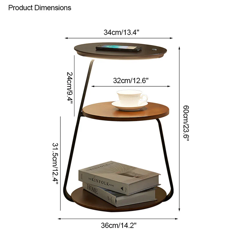 WOMO End Table Floor Lamp-WM7049 - Image 52