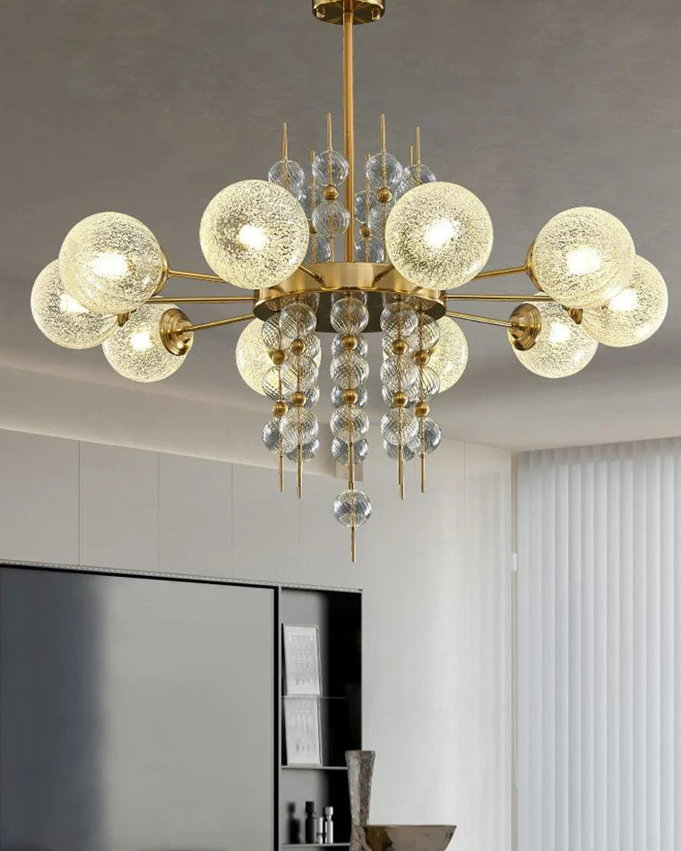 WOMO Textured Glass Bubble Chandelier-WM2769 - Image 10