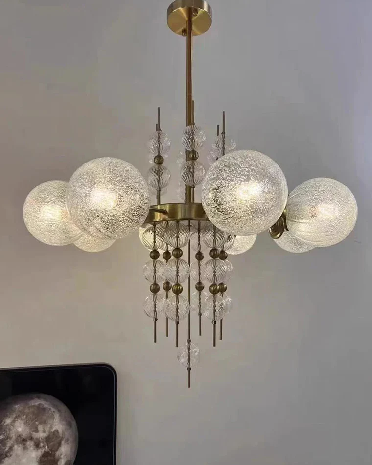WOMO Textured Glass Bubble Chandelier-WM2769 - Image 12
