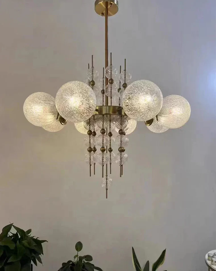WOMO Textured Glass Bubble Chandelier-WM2769 - Image 13