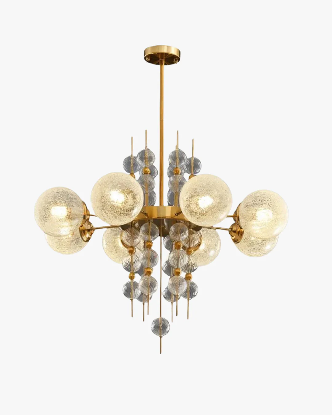 WOMO Textured Glass Bubble Chandelier-WM2769 - Image 14