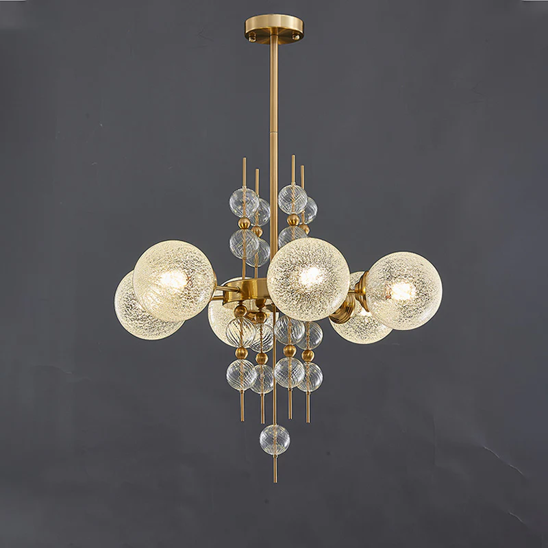 WOMO Textured Glass Bubble Chandelier-WM2769 - Image 16