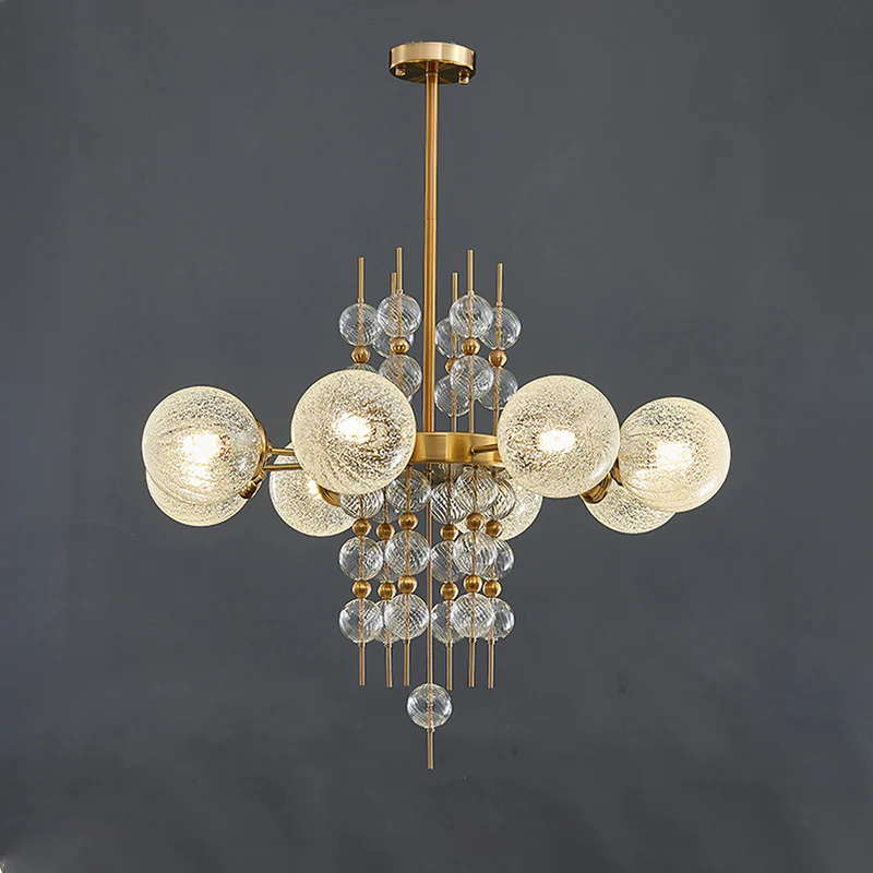 WOMO Textured Glass Bubble Chandelier-WM2769 - Image 18