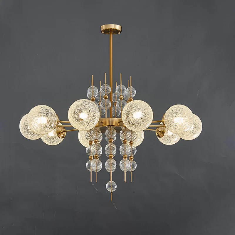 WOMO Textured Glass Bubble Chandelier-WM2769 - Image 20