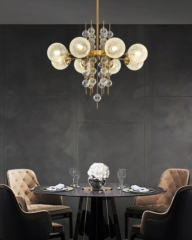 WOMO Textured Glass Bubble Chandelier-WM2769 - Image 8