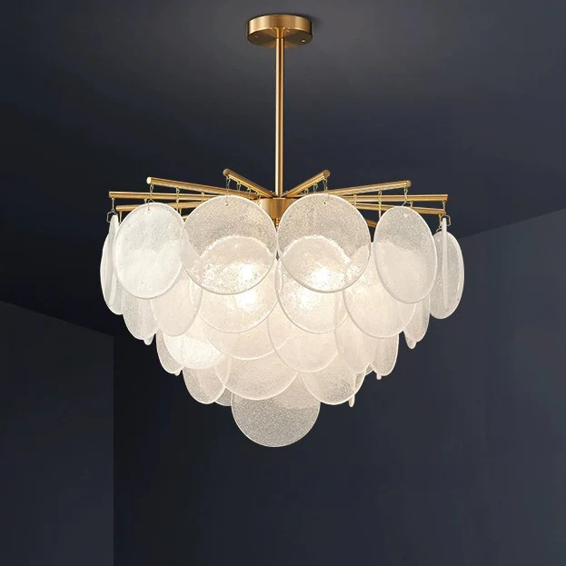 WOMO Tiered Textured Glass Cloud Chandelier-WM2005 - Image 48