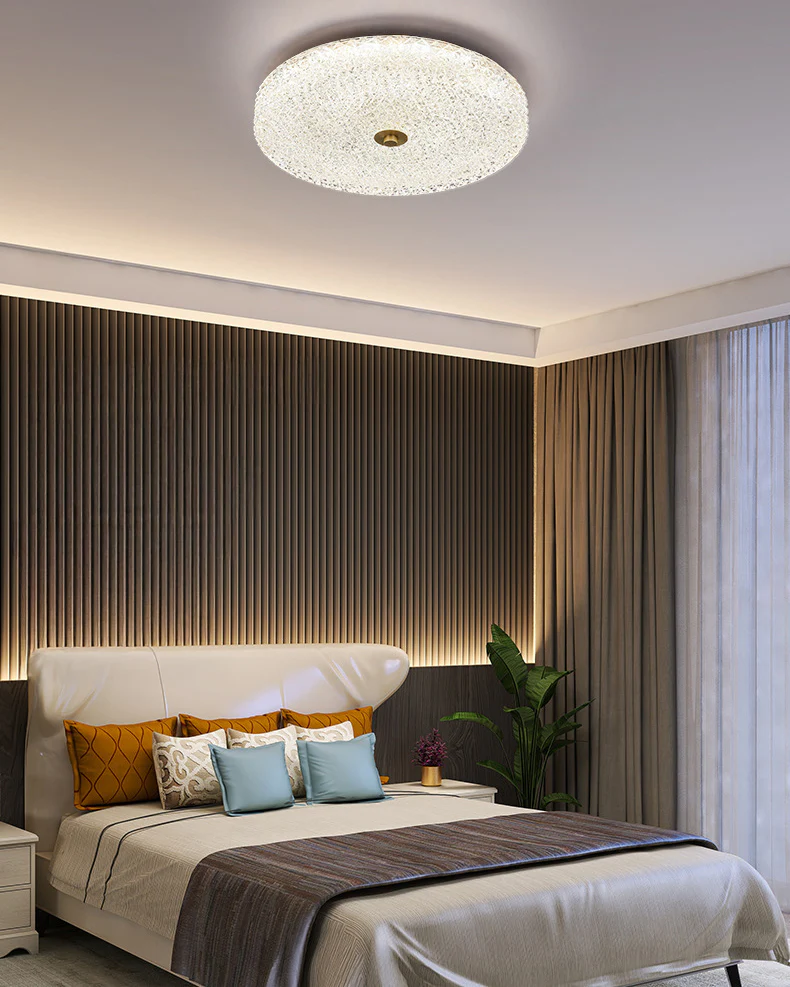 WOMO Textured Glass Round Ceiling Light-WM1179 - Image 3
