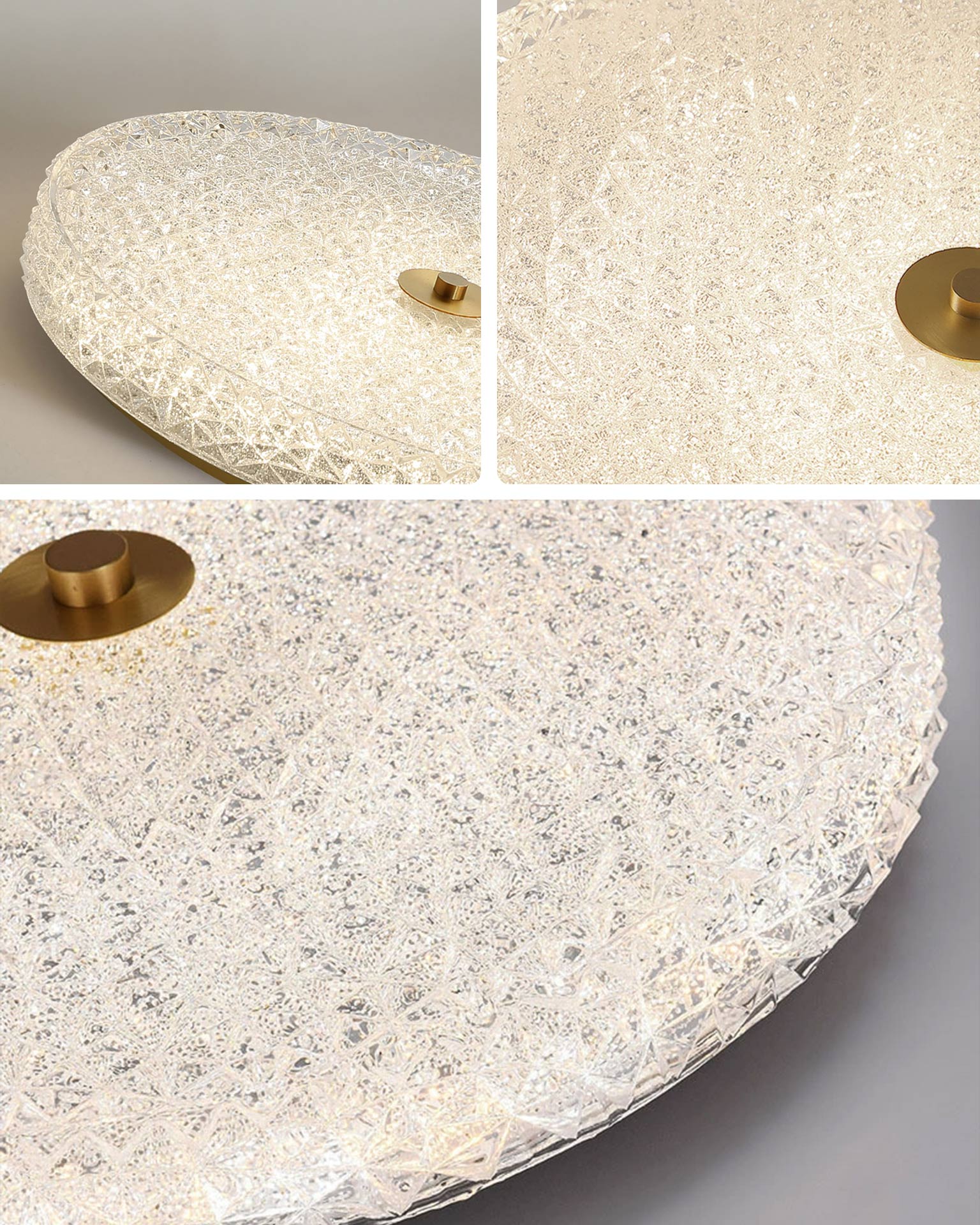 WOMO Textured Glass Round Ceiling Light-WM1179 - Image 9