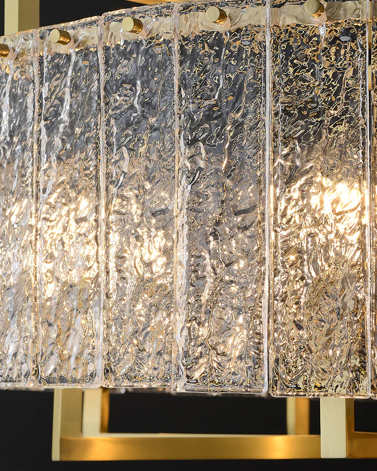 WOMO Textured Glass Round Chandelier-WM2619 - Image 12